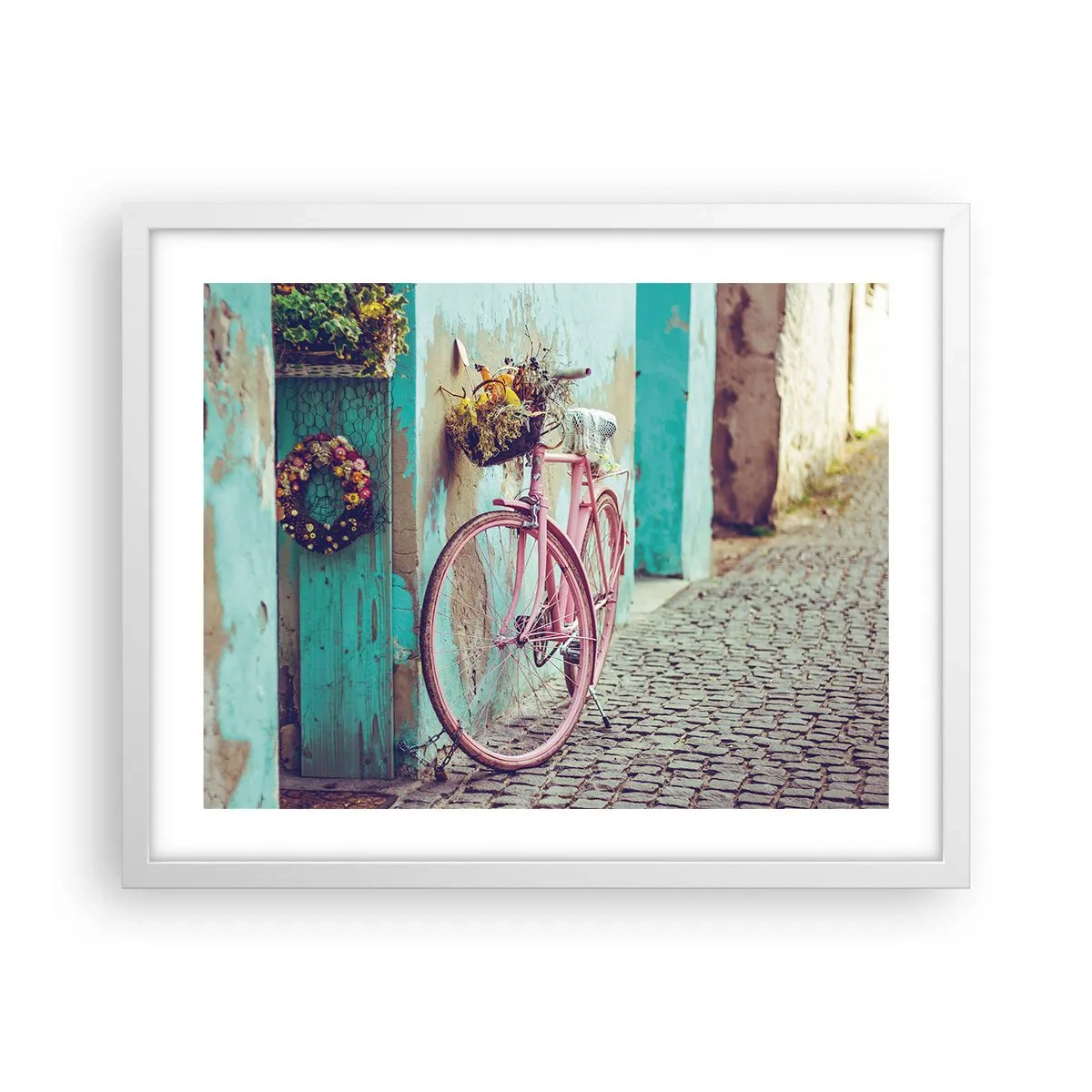 Poster în ramă albă - Mă întorc imediat - 50x40 cm