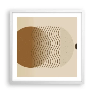 Poster în ramă albă - Despre originea figurilor geometrice - 50x50 cm