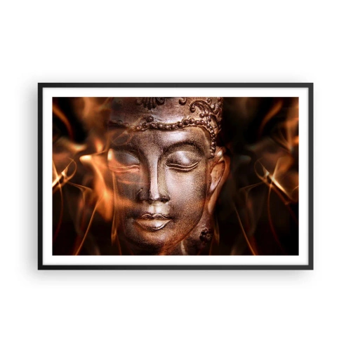 Poster în ramă neagră - Există doar aici și acum - 91x61 cm