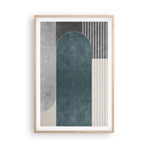 Poster în ramă de stejar deschis - Compoziție de nivel - 61x91 cm