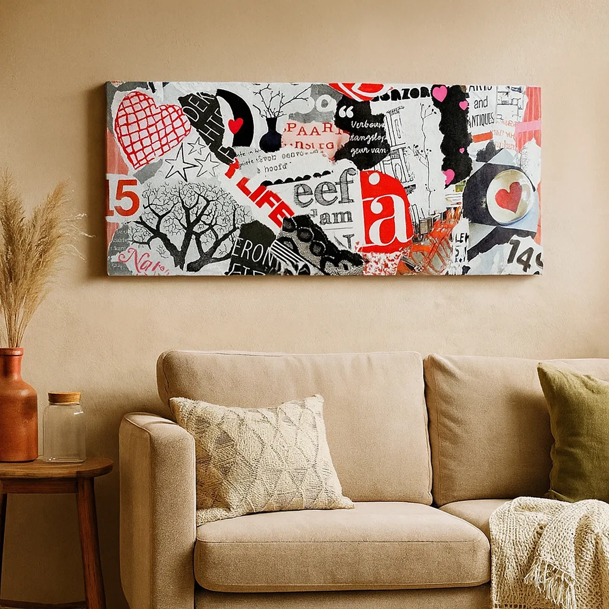 Tablou pe pânză - Colaj de hipsteri - 30x30 cm