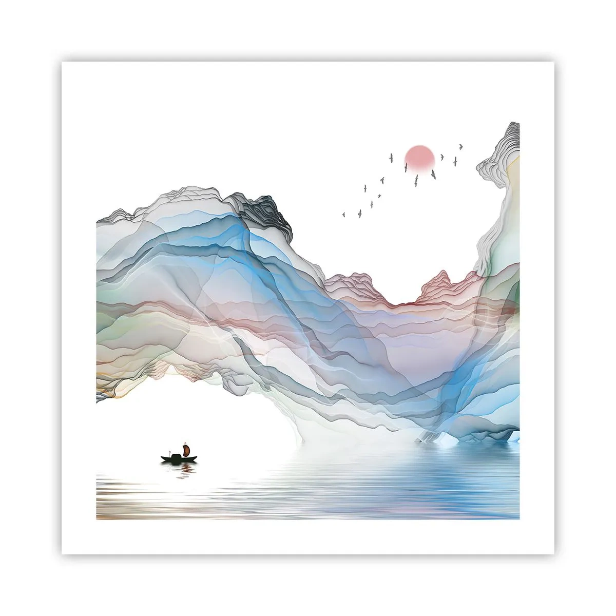Poster - Spre munții de cristal - 50x50 cm