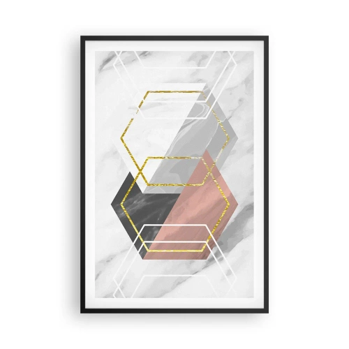 Poster în ramă neagră - Compoziția lanțului - 61x91 cm