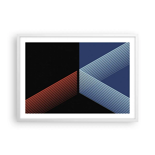 Poster în ramă albă - O poveste simplă - 70x50 cm