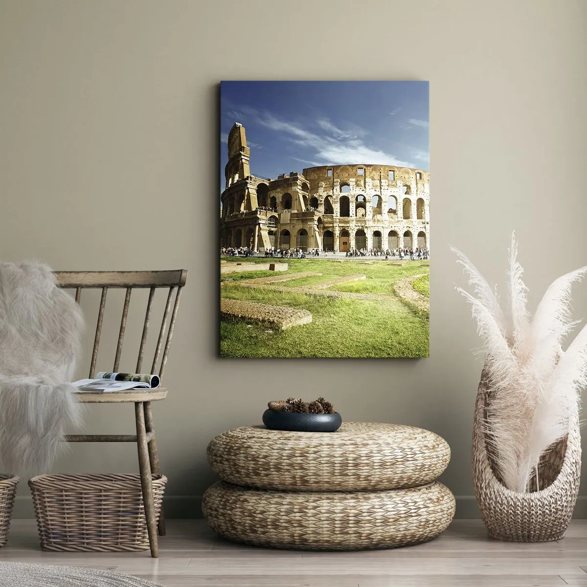 Tablou pe pânză - Încă mai poți auzi zgomotul armelor - 55x100 cm