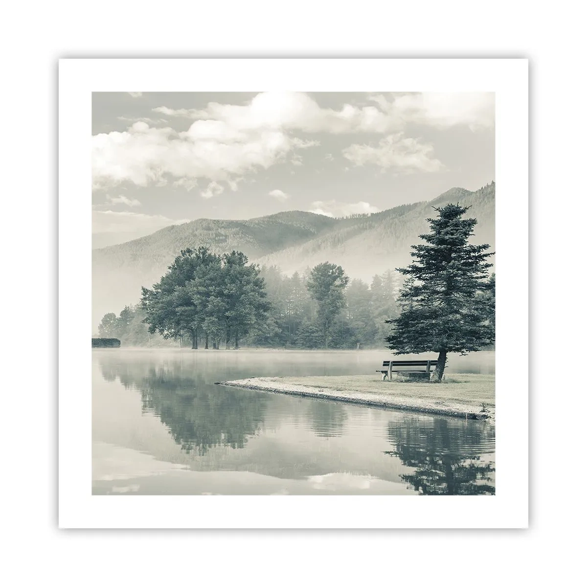 Poster - Lacul încă doarme - 50x50 cm