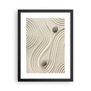 Poster în ramă neagră - Atingere de căldură - 30x40 cm