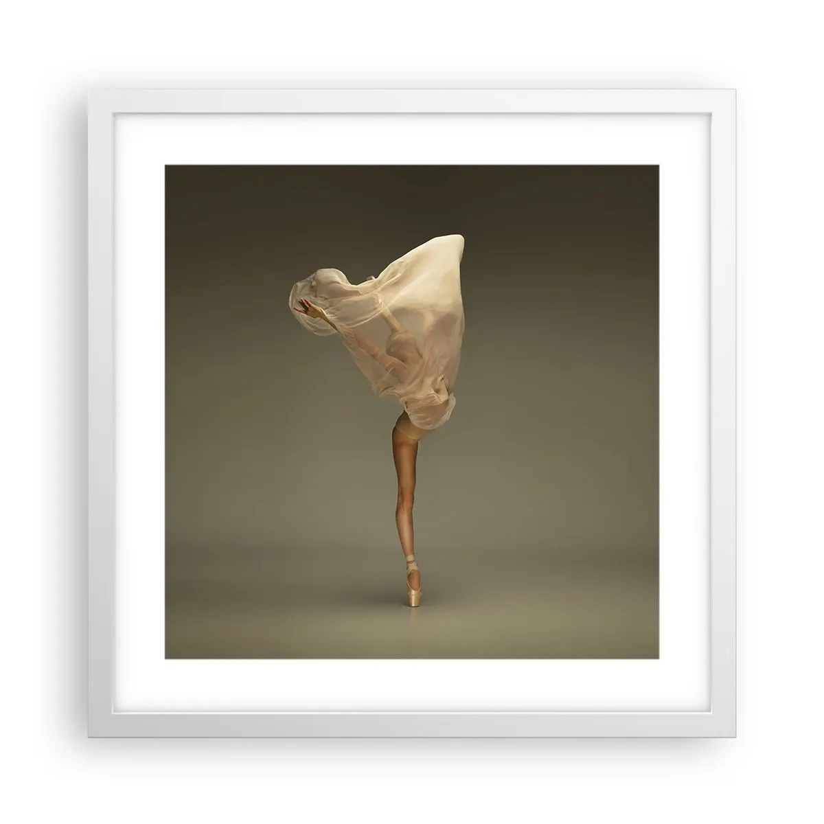 Poster în ramă albă - Pe cale să zboare - 40x40 cm