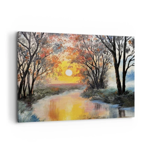 Tablou pe pânză - Atmosferă de toamnă - 100x70 cm