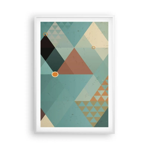 Poster în ramă albă - Unitatea multiplicității, multiplicitatea unității - 61x91 cm