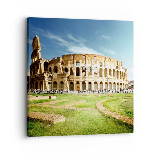 Tablou pe pânză - Încă mai poți auzi zgomotul armelor - 30x30 cm