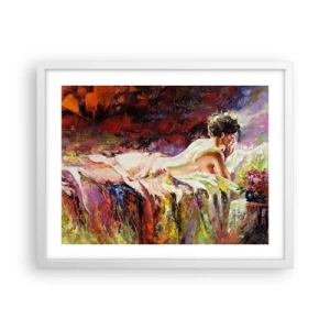 Poster în ramă albă - Venus în gând - 50x40 cm