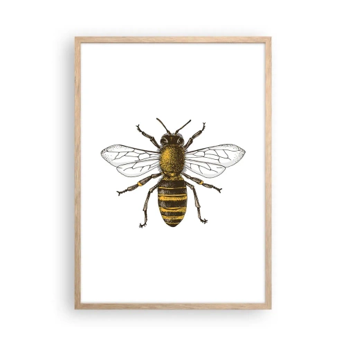 Poster în ramă de stejar deschis - Frumoasă și bună - 50x70 cm