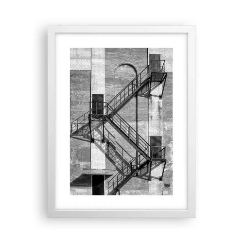 Poster în ramă albă - Stil industrial - 30x40 cm