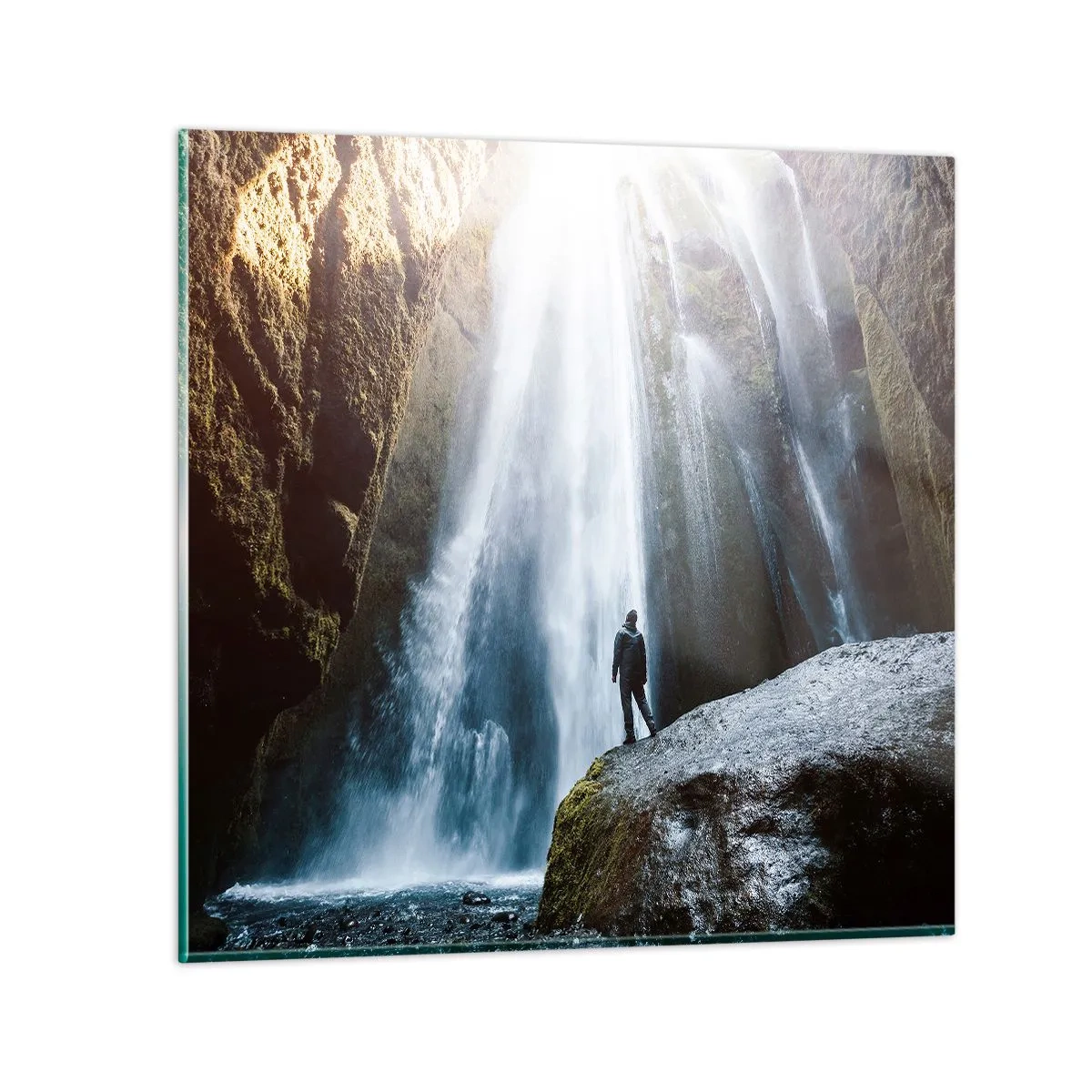 Tablou pe sticlă - Restabilirea proporțiilor - 50x50 cm