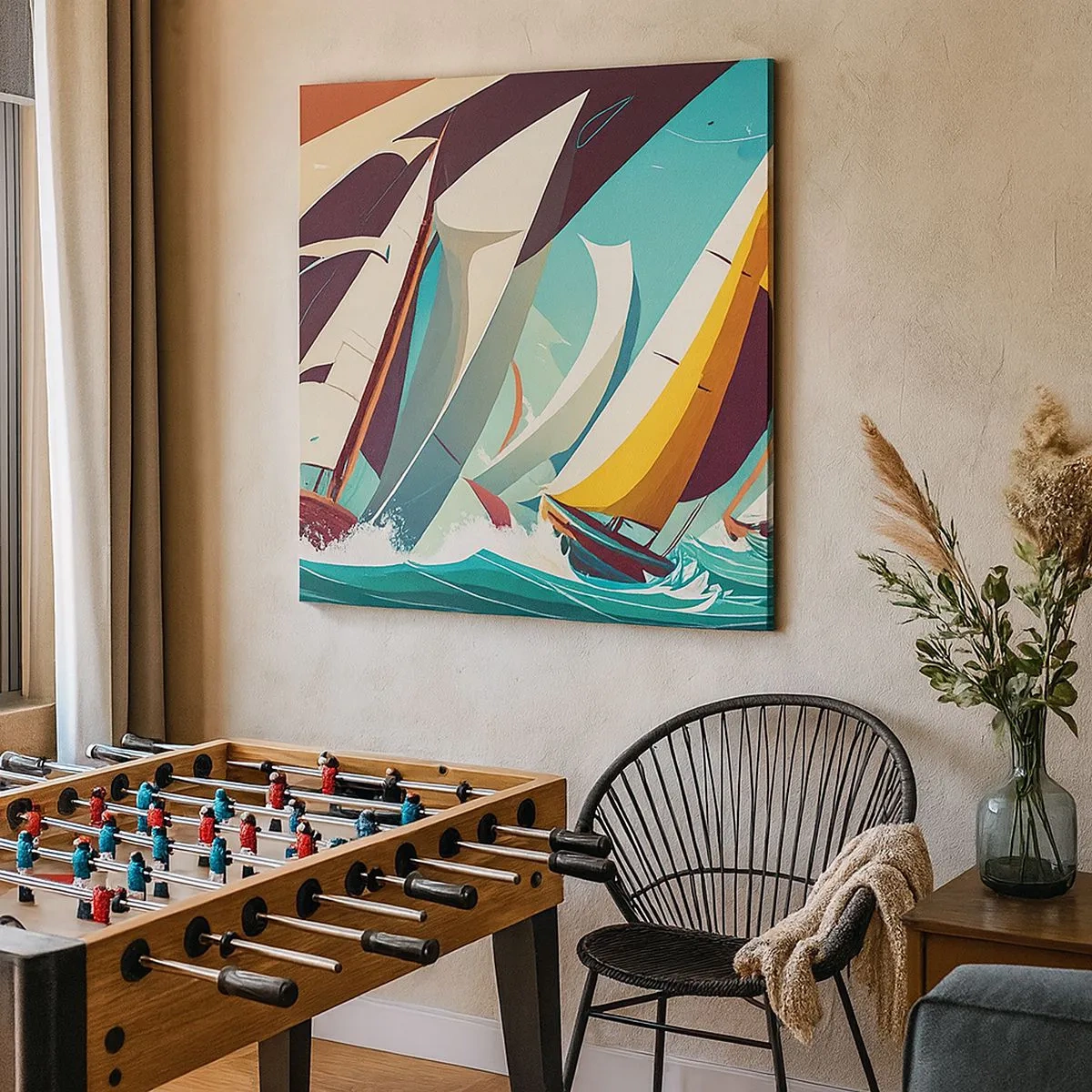 Tablou pe pânză - Voinici și învingători - 30x30 cm