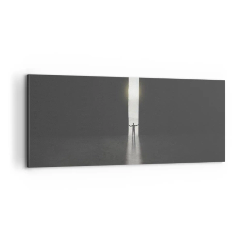 Tablou pe pânză - Un pas spre un viitor luminos - 100x40 cm