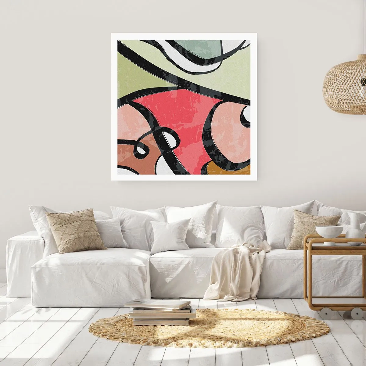 Poster - Piruetă printre culori - 60x60 cm