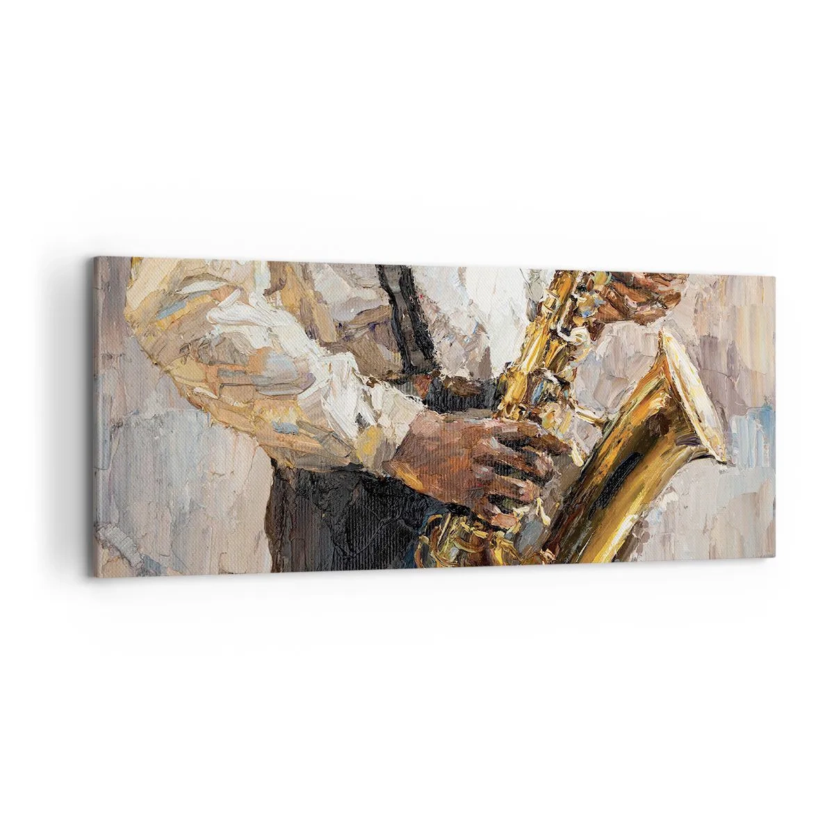 Tablou pe pânză - E timpul pentru a cânta solo - 100x40 cm