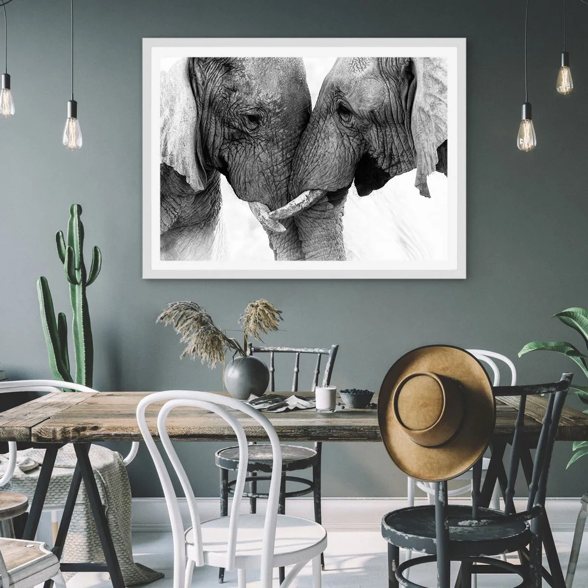 Poster în ramă albă - Mărturisire din inimă - 50x40 cm