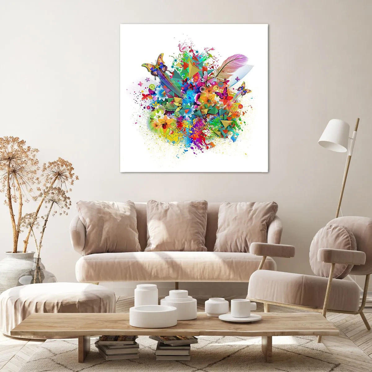 Tablou pe pânză - Buchet de bucurie - 70x70 cm