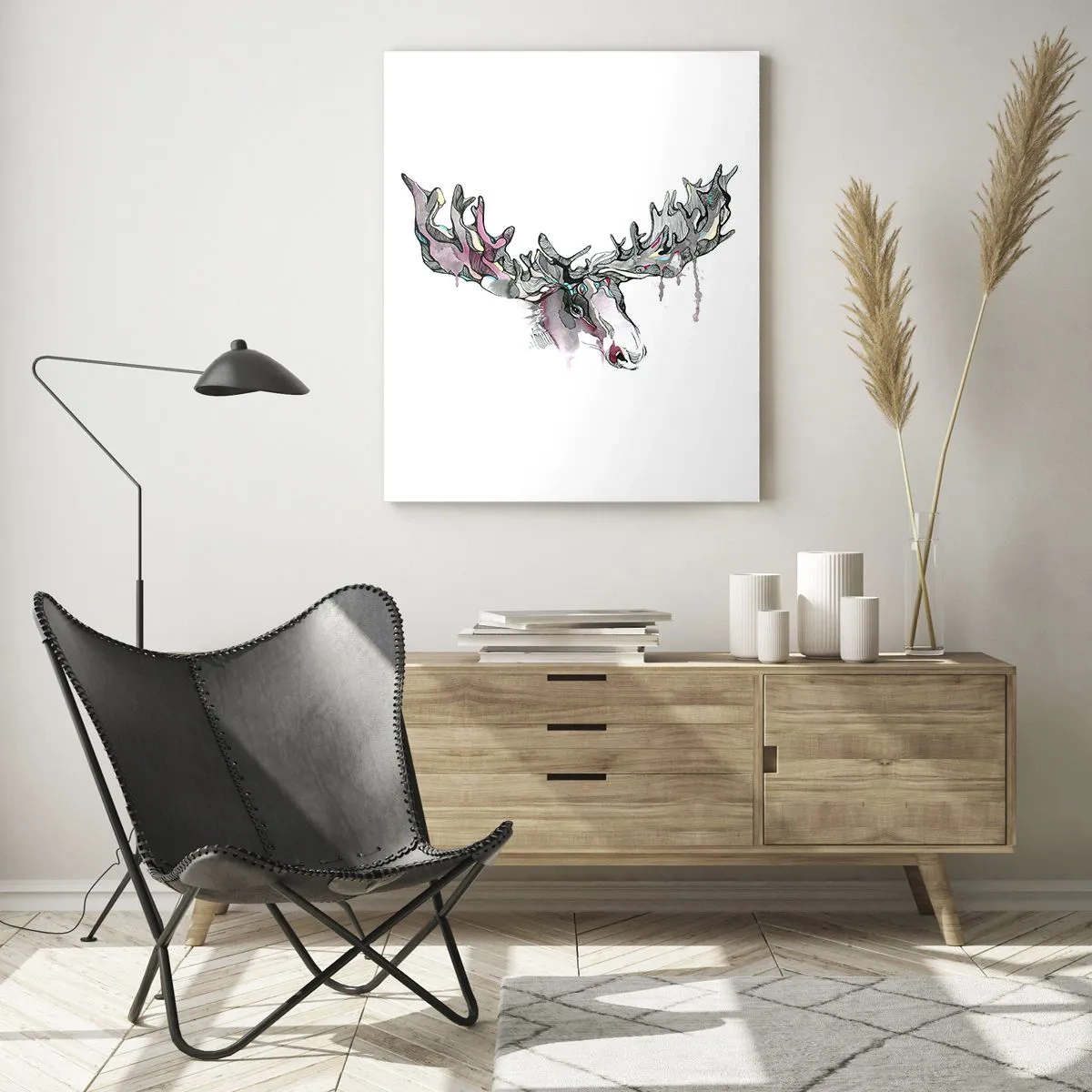 Tablou pe sticlă - Coroana regelui pădurii - 50x70 cm