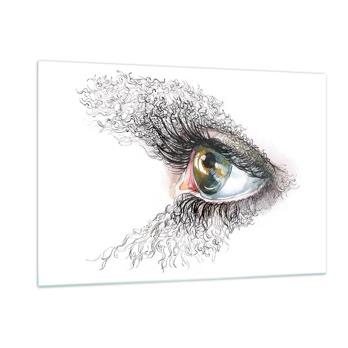 Tablou pe sticlă - Privește direct în suflet - 120x80 cm