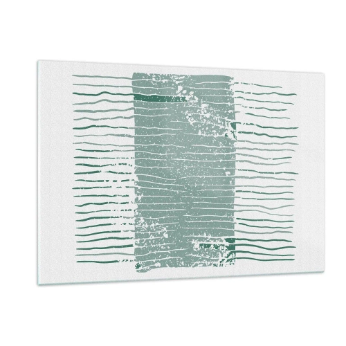 Tablou pe sticlă - Abstracție marină - 120x80 cm