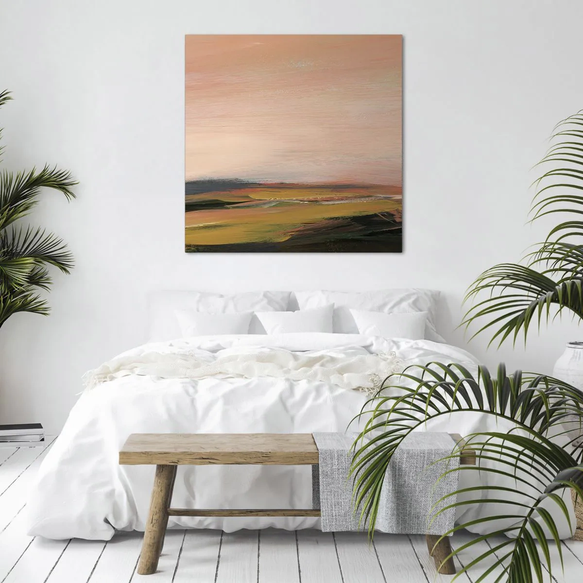 Tablou pe pânză - Tonalitatea de roz - 70x70 cm