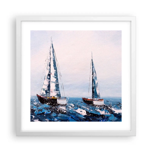 Poster în ramă albă - Frăția vântului - 40x40 cm