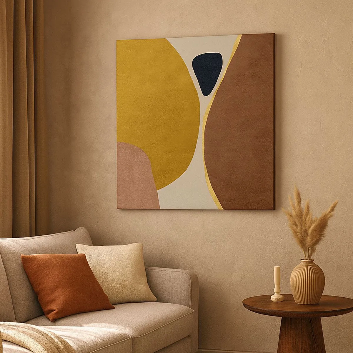 Tablou pe pânză - Abstracție - un loc în spațiu - 30x30 cm