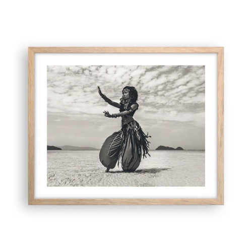 Poster în ramă de stejar deschis - Dansul insulelor sudice - 50x40 cm