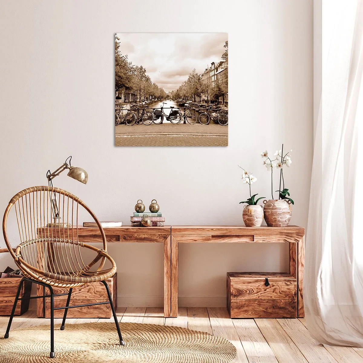 Tablou pe pânză - Atmosfera olandeză - 50x50 cm