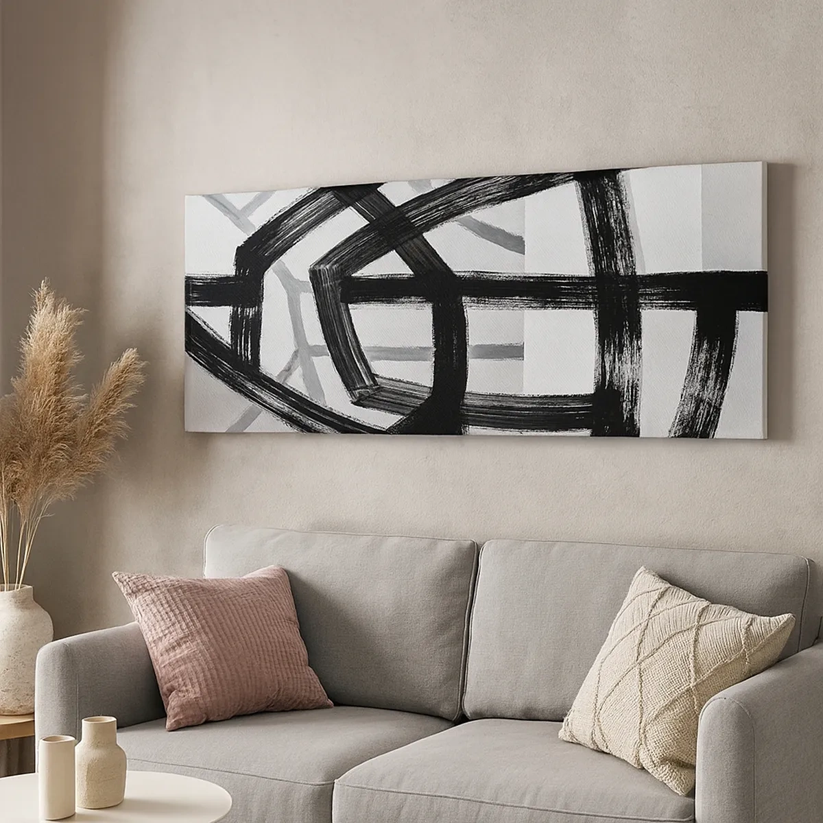 Tablou pe pânză - Construind adâncimea - 30x30 cm