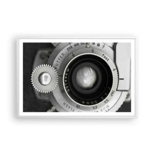 Poster în ramă albă - Povestea de la Hollywood - 91x61 cm