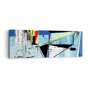 Tablou pe pânză - Privind lumea dintr-un unghi... - 90x30 cm