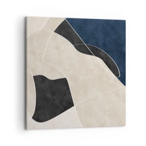 Tablou pe pânză - Compoziție abstractă - contrast de culori - 60x60 cm