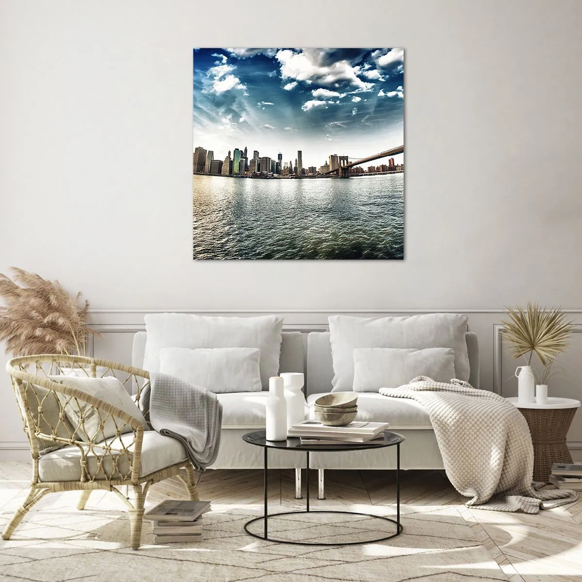 Tablou pe sticlă - Insula de sticlă - 30x30 cm