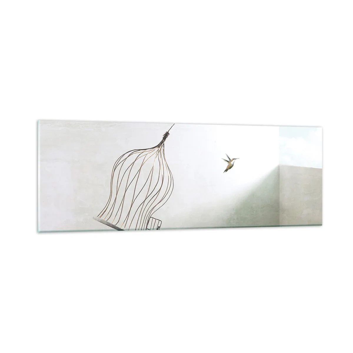 Tablou pe sticlă - Eliberat - 90x30 cm