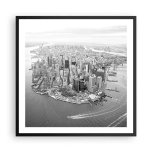 Poster în ramă neagră - Cum să nu iubești? - 60x60 cm