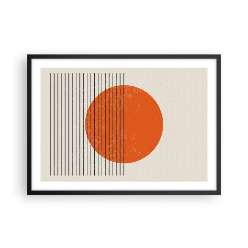 Poster în ramă neagră - Întotdeauna soarele - 70x50 cm