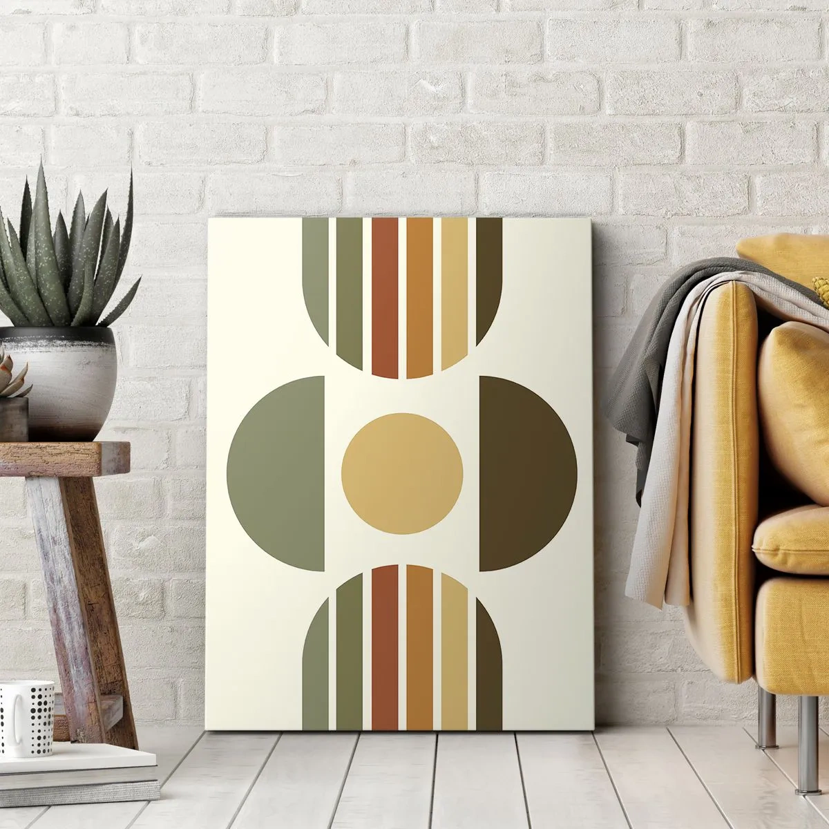 Tablou pe pânză - În culorile pământului - 70x100 cm