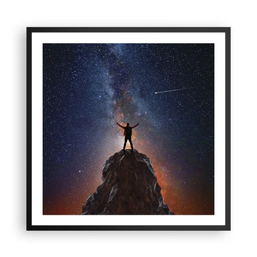 Poster în ramă neagră - Puterea este cu mine! - 60x60 cm