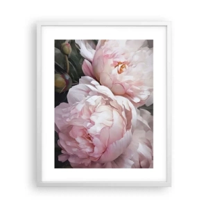 Poster în ramă albă - Oprit din înflorire - 40x50 cm