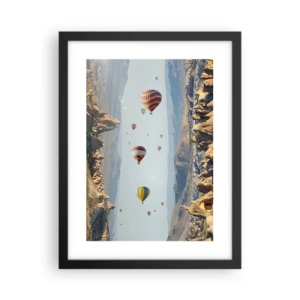 Poster în ramă neagră - Orice este posibil aici - 30x40 cm