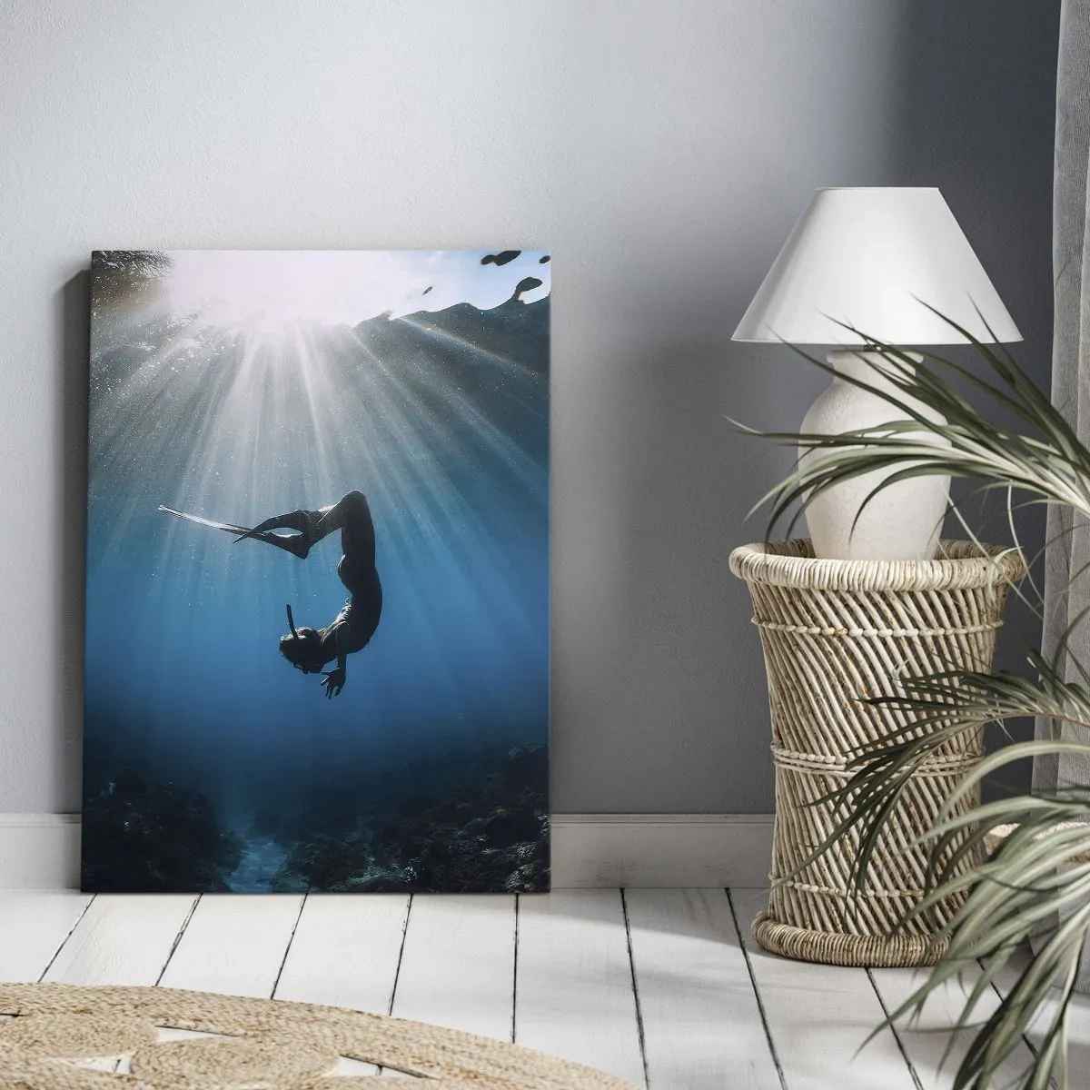 Tablou pe pânză - Dans subacvatic - 45x80 cm