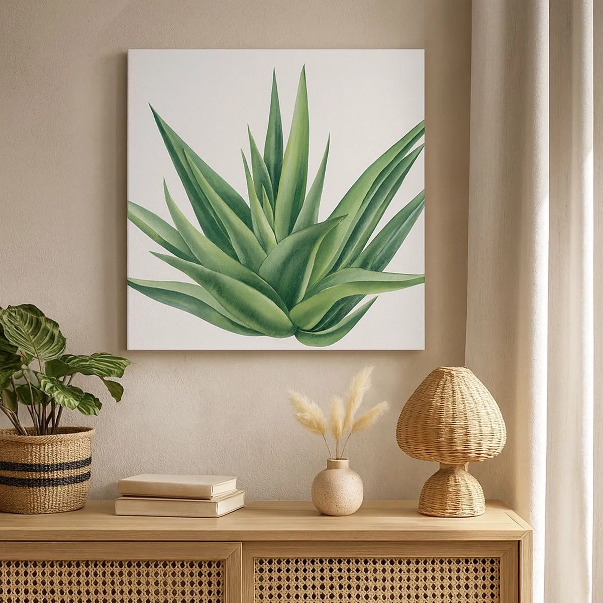 Tablou pe pânză - Verde - putere - viață - 30x30 cm