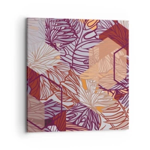 Tablou pe pânză - Relația imposibilă dintre geometrie și natură - 70x70 cm