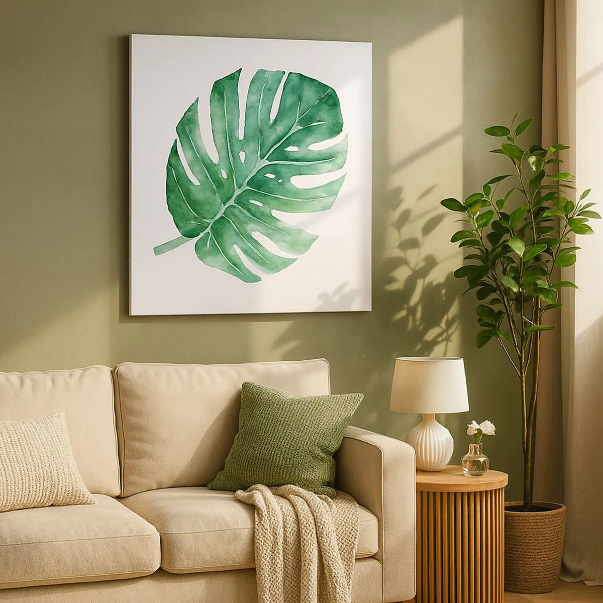 Tablou pe pânză - Conceptul verde - 30x30 cm