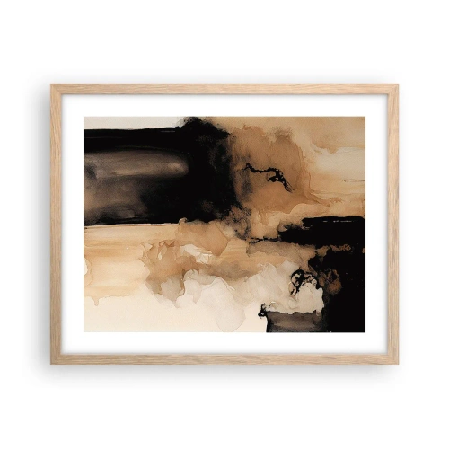 Poster în ramă de stejar deschis - O abstractizare intrigantă - 50x40 cm